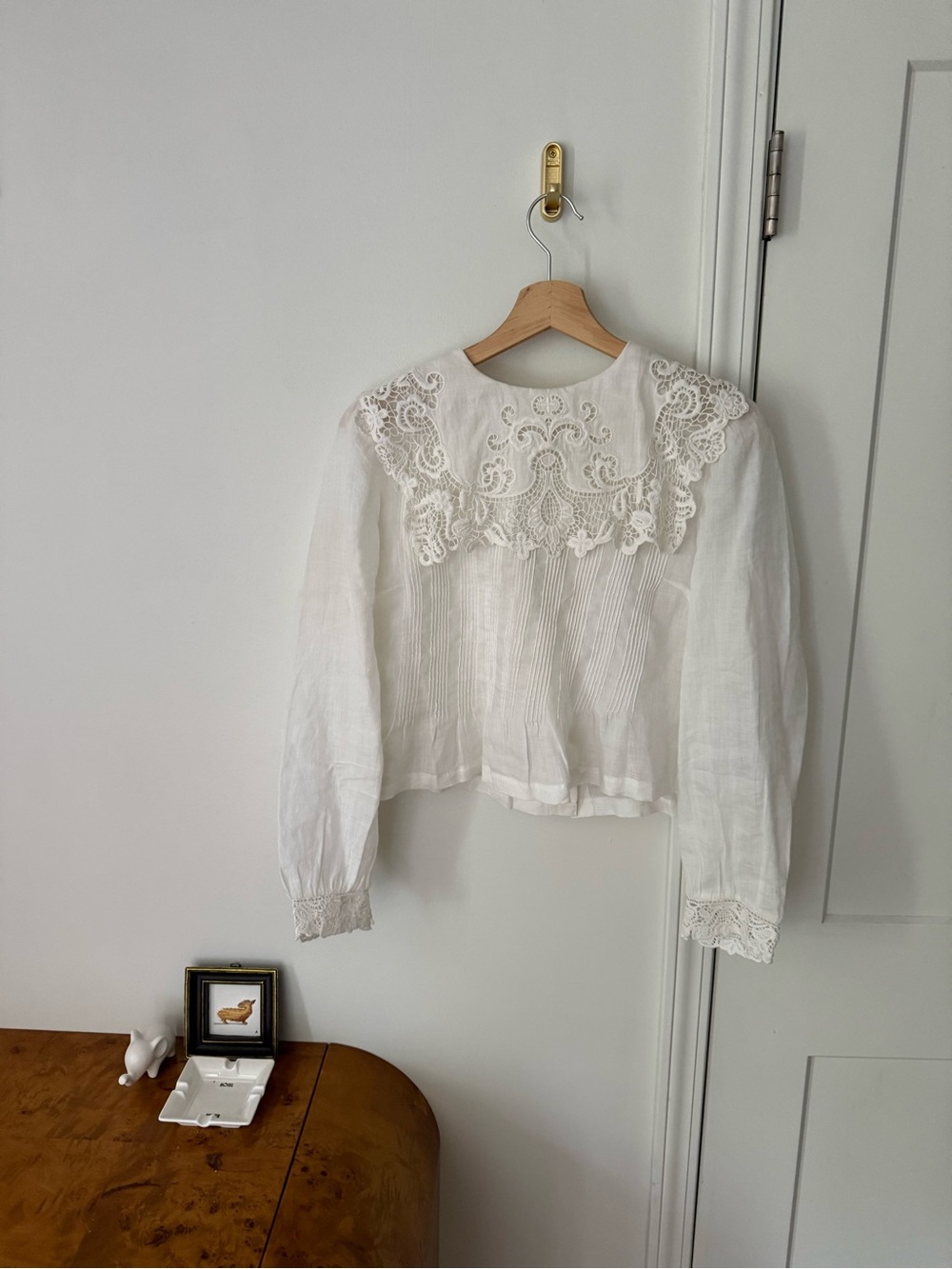 Doen heirloom etienne top in salt size xs - Picture 2 of 6